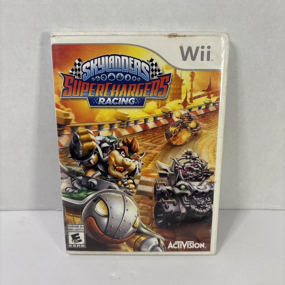 Skylanders SuperChargers Racing Nintendo Wii Game Activision Bowser CIB NFR